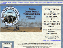 Tablet Screenshot of jamesvalleythreshers.com